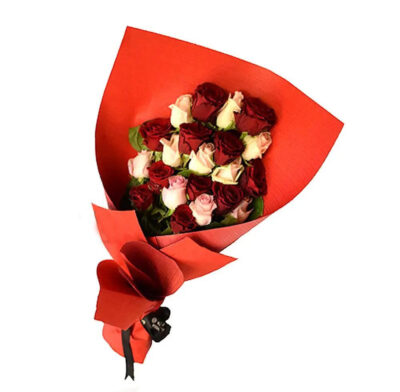 Red and Pink Roses Bouquet